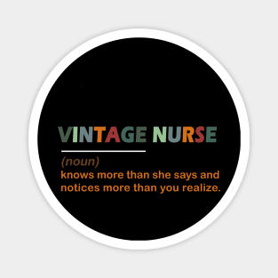 Vintage nurse noun Gift Magnet